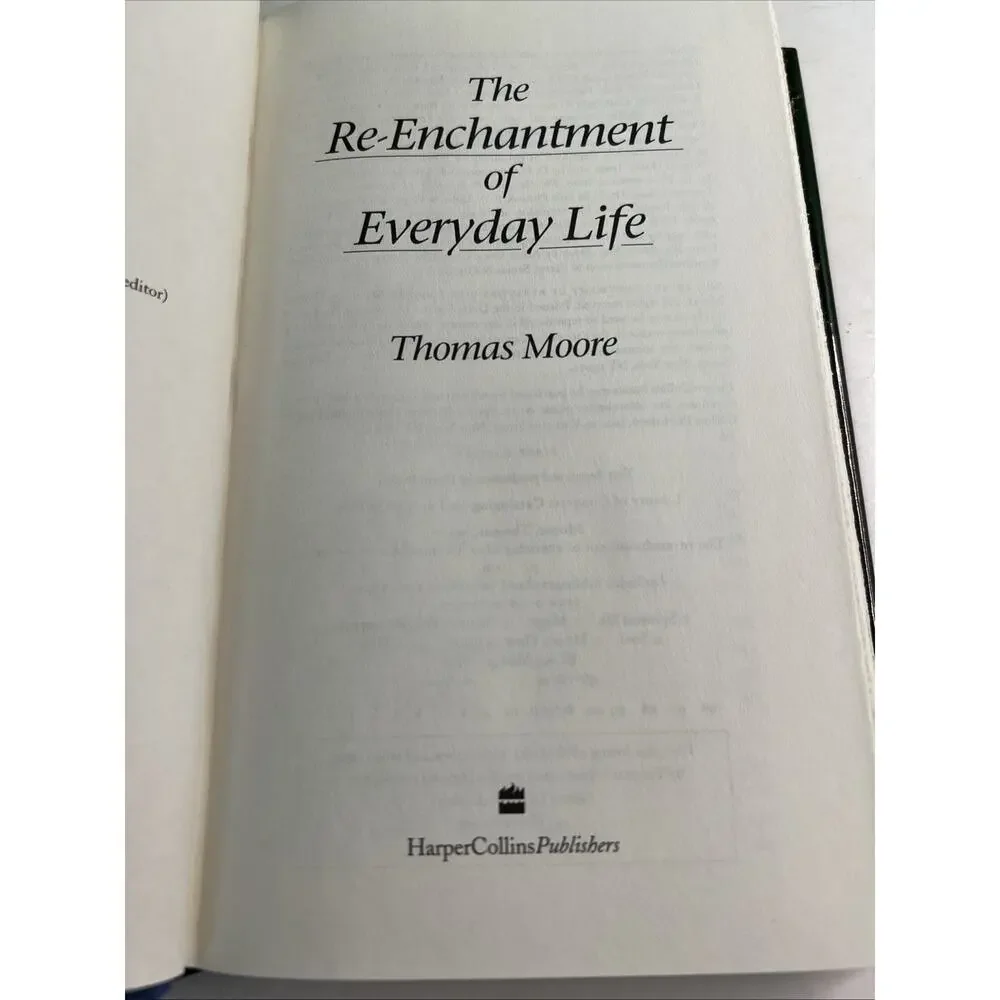 Lot 3 Thomas Moore Books HC/DJ Care Of The Soul Mates Te-Enchantment Everyday